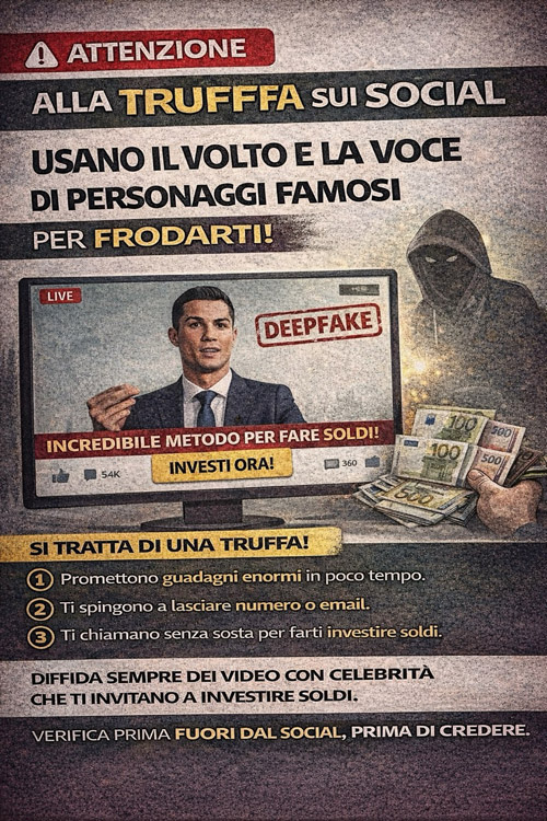 Finti investimenti con volti famosi