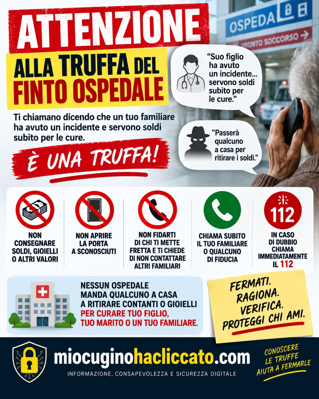 Truffa del finto ospedale